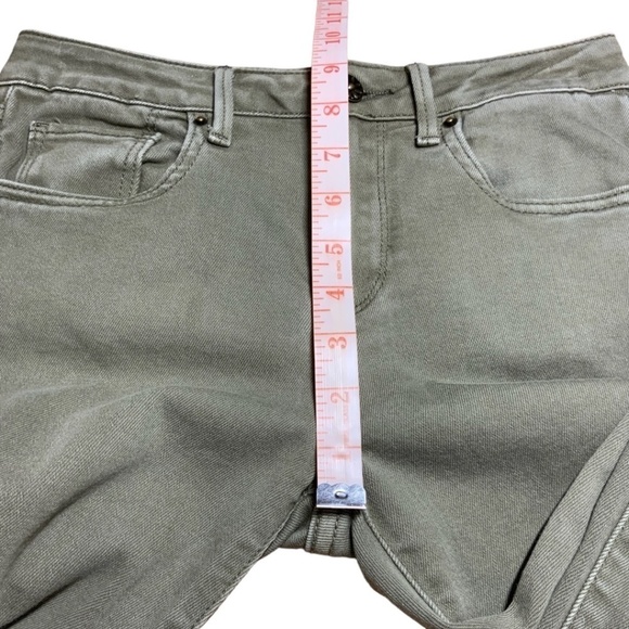 Anthropologie DRIFTWOOD Jackie Green Stretch Denim 5 Pocket Skinny Jeans Sz 25 - Picture 7 of 12
